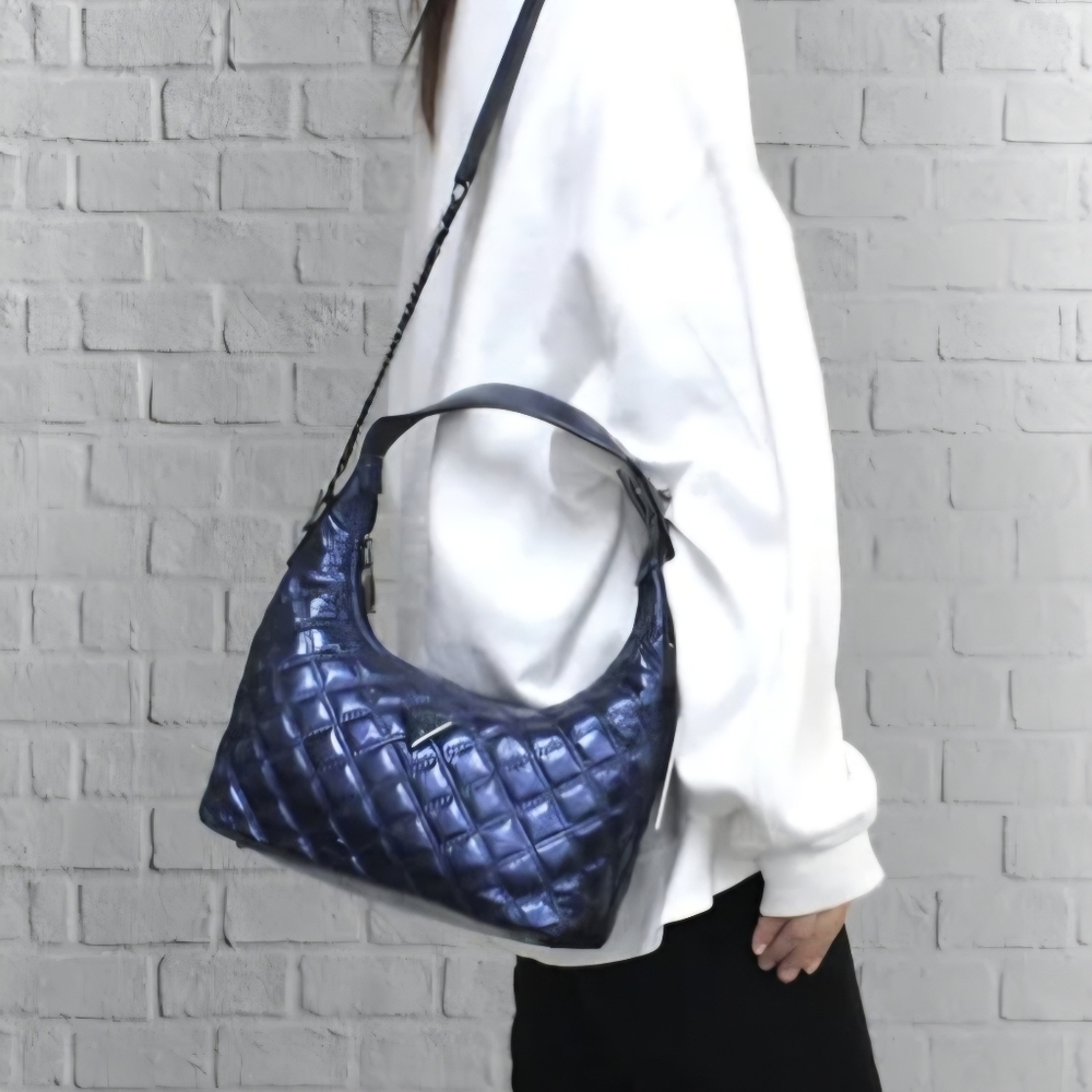 GUESS Cessily Convertible Hobo Crossbody – Midnight Blue NWT